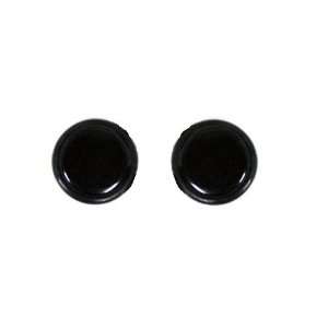 Black Illusion Tunnel Plug Men Unisex Magnetic Steel Earrings 10mm No 