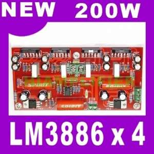 NEW LM3886 x 4 + NE5532 Audio Power Amplifier Board  