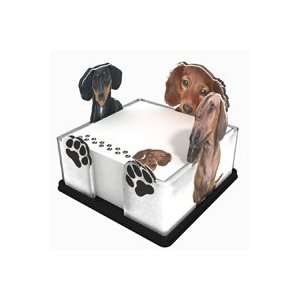   Note Holder with matching Dachshund Note Pad: Office Products