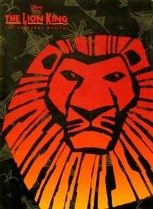 The Lion King The Broadway Musical (Disney)   Program  