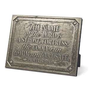  NAME OF THE LORD BRONZE PLAQUE PROVERBS 1810 Kitchen 