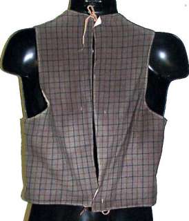 WESTERN FRONTIER GAMBLERS / COWBOY WOOL VEST LATE 1800  