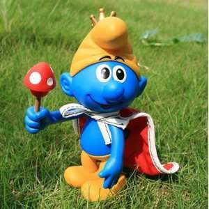  new arrival 3d movie real proportion15cm the smurfs figures smurf 