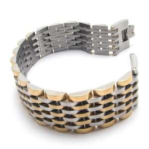  Aviator Stainless Steel Watch Band Bracelet: Jewelry