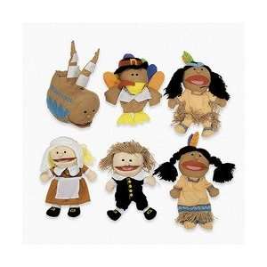    Premium Happy Kids Thanksgiving Plush Hand Puppets: Toys & Games