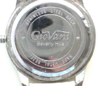 Estate GIOVANI BEVERLY HILLS lady watch leather band  