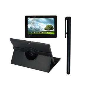   Leather Case + Clear Screen Protector for Asus Transformer Prime TF201