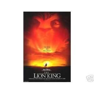 LiOn kiNg ImAx OrIgInAl MoVie Poster DoUblE SiDeD 27 x40:  