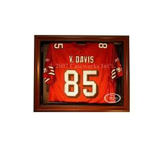  San Francisco 49ers Removable Face Jersey Display   Brown 