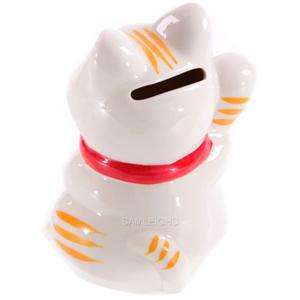 MANEKI NEKO CAT RIGHT PAW UP ~ Novelty Money Box CAT183  