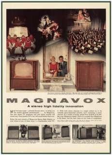 1959 AD Magnavox Stereo Hi Fi Television advertising  