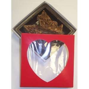 Scotts Cakes 1/2 lb. Pecan Diamonds in a Heart Tin  