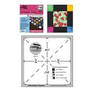  Quilting Creative Grids Charming 5in Square Template 