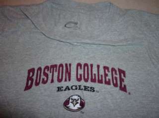 Boston College BC Eagles embroidered T shirt L Large Cadre  