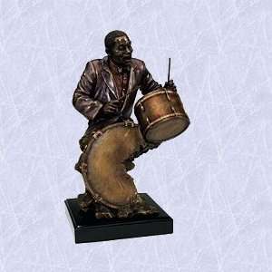  jack the jazz drum player statue home garden sculpture 