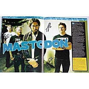  Mastodon Autographed Signed Mayhem tour program 