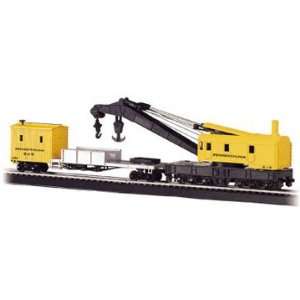   Pennsylvania Railroad (Yellow) Boom Crane and Tender: Toys & Games