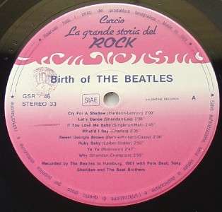 BIRTH of the BEATLES~LP~La GRANDE STORIA Del ROCK ~M/NM  