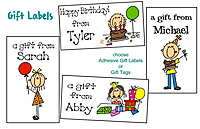 30 Personalized BIRTHDAY LABELS / STICKERS GIFT TAGS  