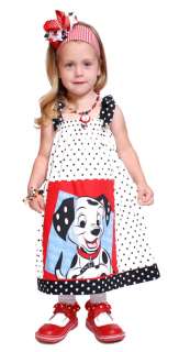   Disney Vacation 101 Dalmatian Fabric Halter Birthday Dress  