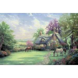   Kinkade   A Perfect Summer Day Artists Proof Canvas
