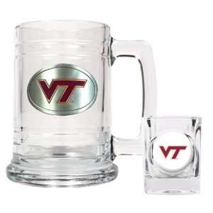  Virginia Tech VT Hokies Beer Mug & Shot Glass Set Sports 