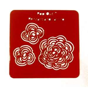  Melissa Borrell Design Flower Set Pop Out   Red: Home 