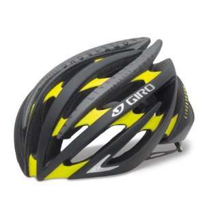  Giro Aeon Helmet Matte Black/Yellow Livestrong, L: Sports 