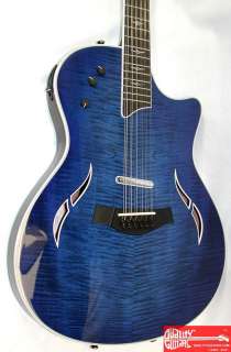 Taylor 2007 T5 12 String Hybrid Electric Guitar   Blue Edgeburst T5C1 