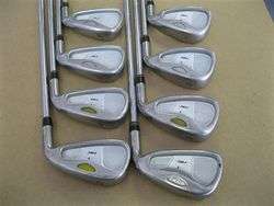 TAYLOR MADE RAC OS IRONS 3 PW STEEL STIFF FLEX  