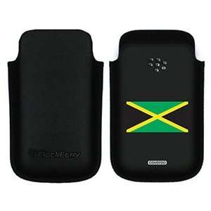  Jamaica Flag on BlackBerry Leather Pocket Case  