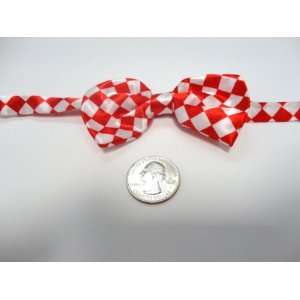  Dog Bow Tie Small Size (Red with White Diamond) Kitchen 