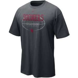   Oklahoma Sooners Charcoal Quarterback Draw T shirt