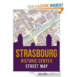 Strasbourg, France Historic City Center Street Map (Grande Île 