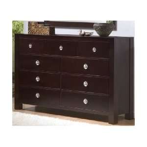   Solutions Cappuccino 9 Drawer Bureau 250S Series