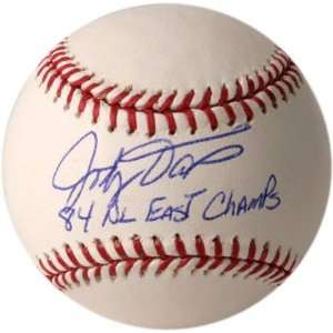  Jody Davis Autographed Baseball  Details 84 NL East 