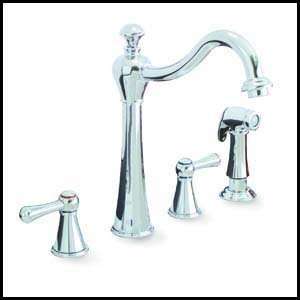  Chrome Kitchen Faucet   Two Handle Premier Sonoma