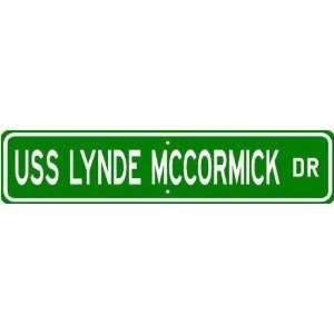  USS LYNDE MCCORMICK DDG 8 Street Sign   Navy Sports 