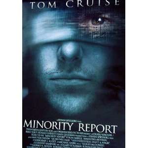  TOM CRUISE Signed MINORITY REPORT Poster PSA/DNA COA 