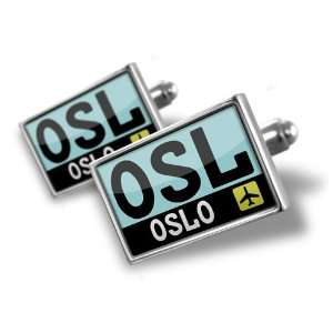 Cufflinks Airport code OSL / Oslo country: Norway   Hand Made Cuff 