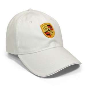  Porsche Crest Logo White Baseball Cap: Automotive