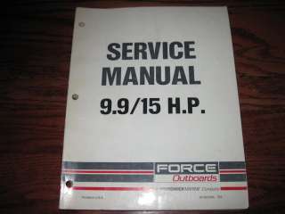 Force 9.9 15 hp outboard service repair manual  