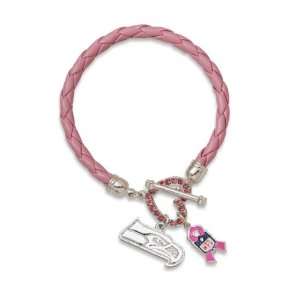   Seahawks Breast Cancer Awareness Pink Rope Bracelet: Sports & Outdoors