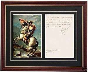 Napoleon Bonaparte Signature Autograph Signed Letter  