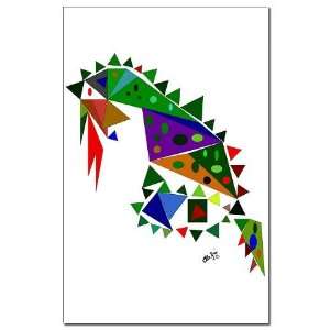  Geometric Dragon Fantasy Mini Poster Print by  