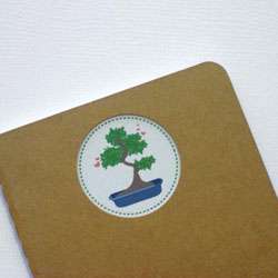 Bonsai Tools & Trees Notebook with Book Plate (02)  