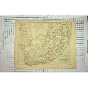  BACON MAP 1894 SOUTH AFRICA EGYPT RED SEA CAPE TOWN: Home 