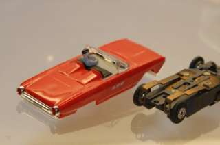 NOS Aurora T Jet Slot Car, Red/Tan/Black 63 T Bird, #1355  