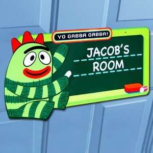 Yo Gabba Gabba Brobee Personalized Room Sign 