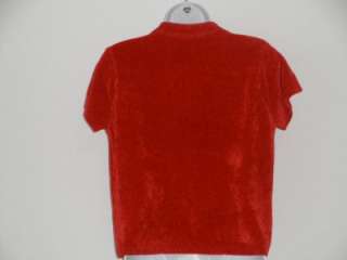 NEW WT BOSTON PROPER Red Short Sleeve Knit Top Size  S  